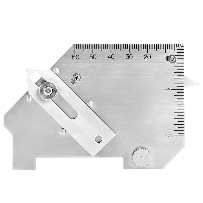 VASTOOLS Cam Weld Gauge,Stainless Steel,Metric & Inch,Linear Measurements up to 2"(50mm),Permanently Etched Markings and Thickness for Professional Welders - Image 5